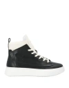 Ixos Woman Sneakers Black Size 8 Leather In Black