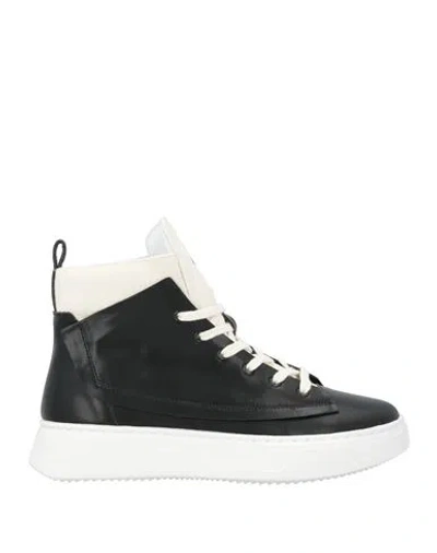 Ixos Woman Sneakers Black Size 8 Leather