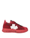 Ixos Woman Sneakers Red Size 8 Leather In Red