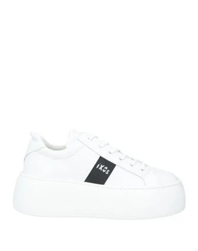 Ixos Woman Sneakers White Size 7 Textile Fibers In Multi