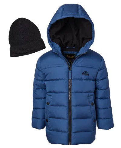 IXTREME BIG BOYS MINI PUFFER JACKET WITH BEANIE