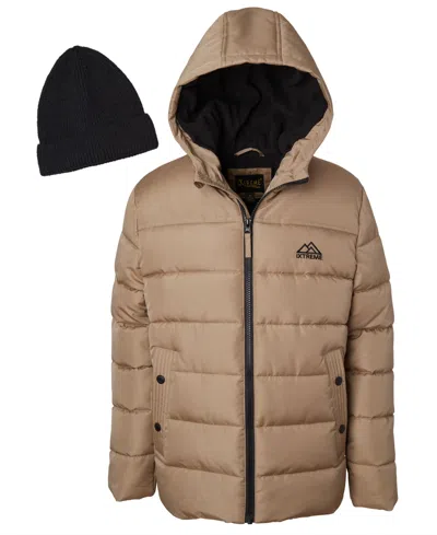 IXTREME BIG BOYS MINI PUFFER JACKET WITH BEANIE
