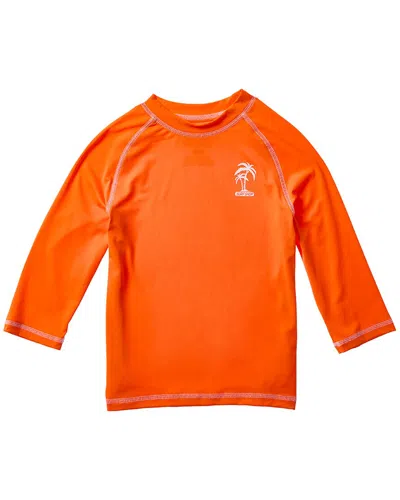 Ixtreme Kids' Palm Tree Rashguard In Orange