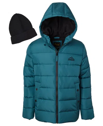 IXTREME TODDLER AND LITTLE BOYS MINI PUFFER JACKET WITH BEANIE