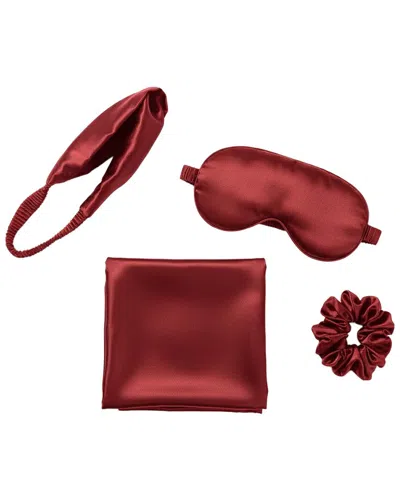 Iyo Beauty Radiant Night Silk Set In Red