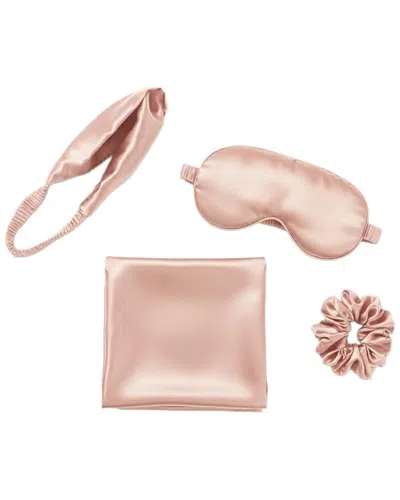 Iyo Kids'  Beauty Radiant Night Silk Set In Pink