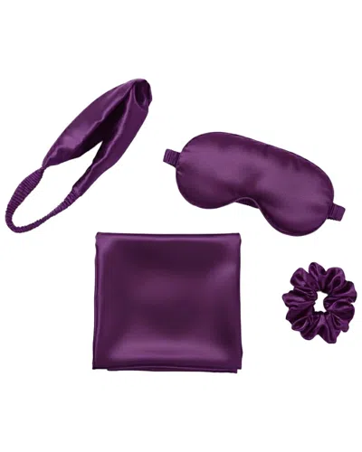 Iyo Beauty Radiant Night Silk Set In Purple