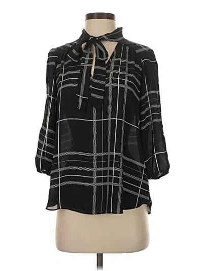 Pre-owned Iz Byer 3/4 Sleeve Blouse In Black