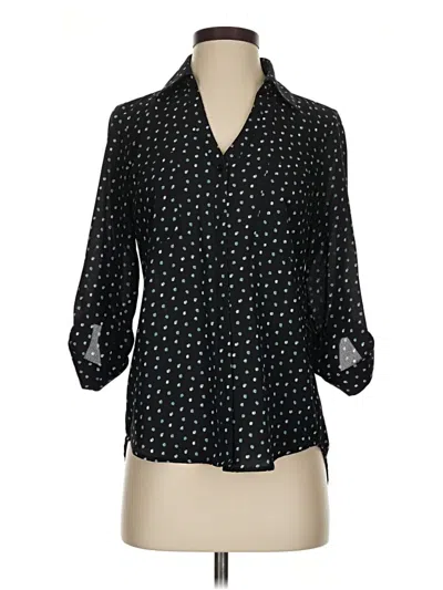 Pre-owned Iz Byer 3/4 Sleeve Blouse In Black