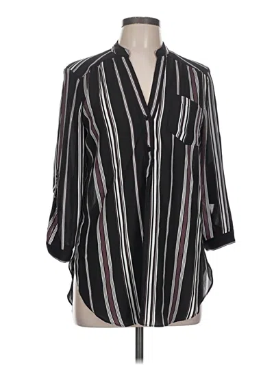 Pre-owned Iz Byer 3/4 Sleeve Blouse In Black
