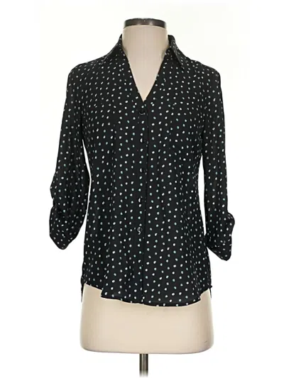 Pre-owned Iz Byer 3/4 Sleeve Blouse In Black