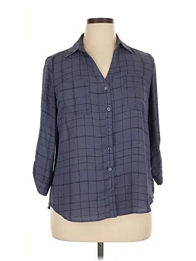 Pre-owned Iz Byer 3/4 Sleeve Blouse In Blue