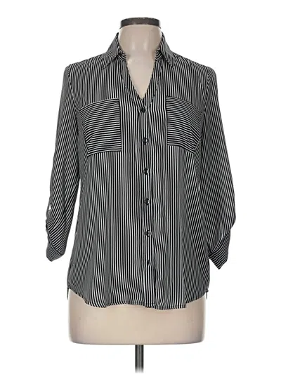 Pre-owned Iz Byer 3/4 Sleeve Blouse In Gray