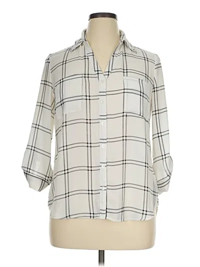 Pre-owned Iz Byer 3/4 Sleeve Blouse In Ivory