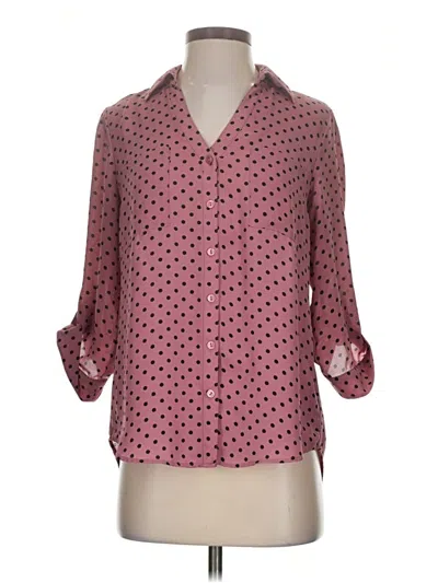 Pre-owned Iz Byer 3/4 Sleeve Blouse In Pink