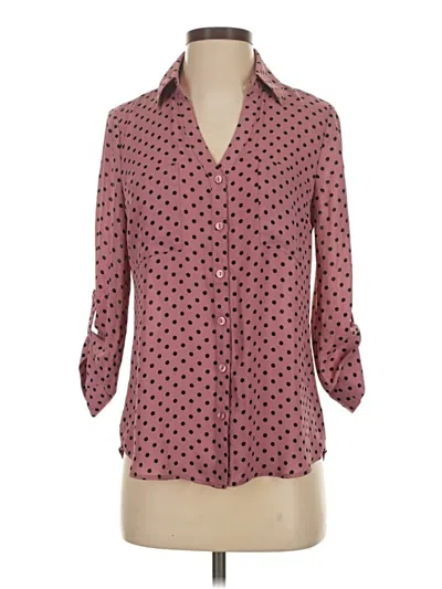 Pre-owned Iz Byer 3/4 Sleeve Blouse In Pink
