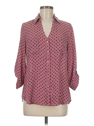 Pre-owned Iz Byer 3/4 Sleeve Blouse In Pink