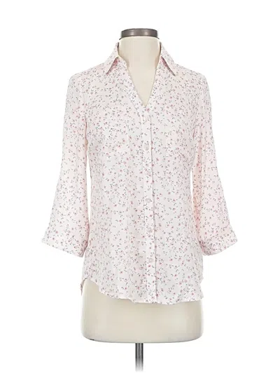 Pre-owned Iz Byer 3/4 Sleeve Blouse In White