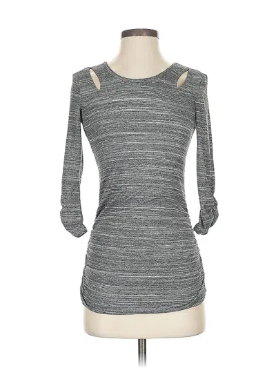 Pre-owned Iz Byer 3/4 Sleeve T-shirt In Gray