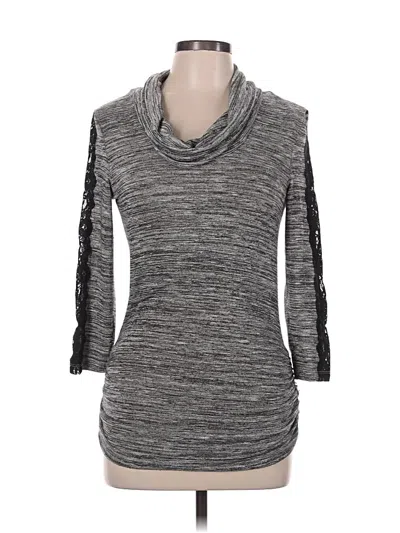 Pre-owned Iz Byer 3/4 Sleeve T-shirt In Gray