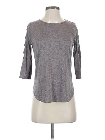 Pre-owned Iz Byer 3/4 Sleeve T-shirt In Gray