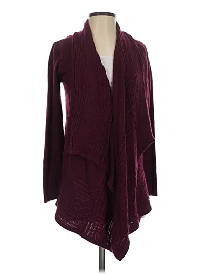 Pre-owned Iz Byer Cardigan Sweater In Burgundy