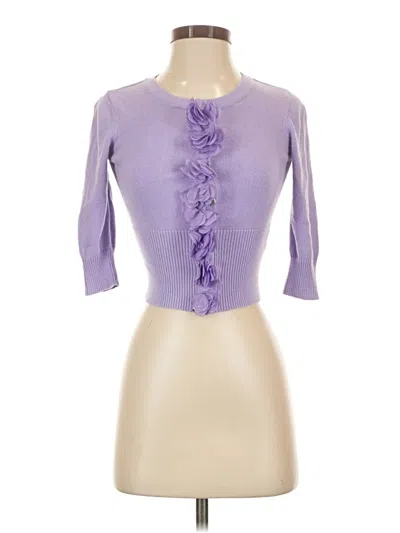 Pre-owned Iz Byer Cardigan Sweater In Purple