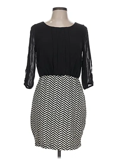 Pre-owned Iz Byer Casual Dress In Black