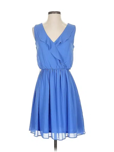 Pre-owned Iz Byer Casual Dress In Blue