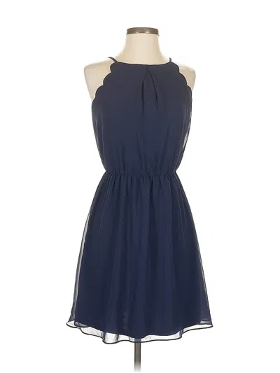 Pre-owned Iz Byer Casual Dress In Blue