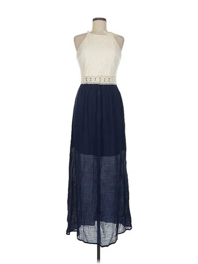 Pre-owned Iz Byer Casual Dress In Blue