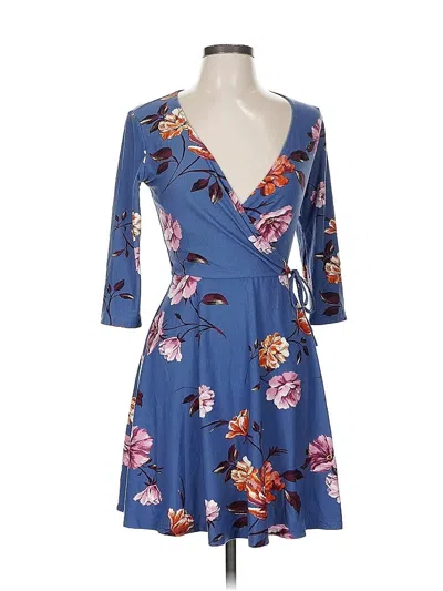 Pre-owned Iz Byer Casual Dress In Blue