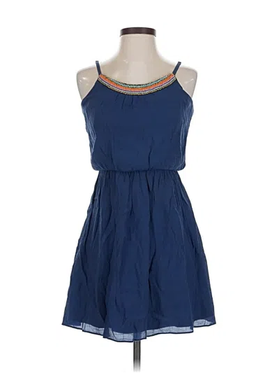Pre-owned Iz Byer Casual Dress In Blue