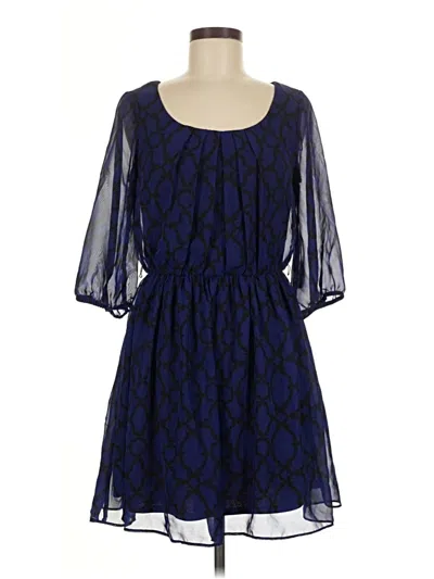 Pre-owned Iz Byer Casual Dress In Blue