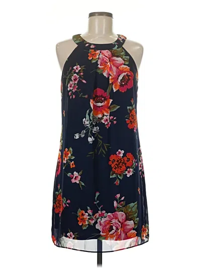 Pre-owned Iz Byer Casual Dress In Blue