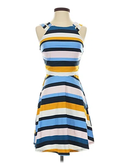 Pre-owned Iz Byer Casual Dress In Blue