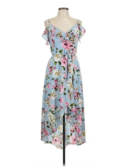 Pre-owned Iz Byer Casual Dress In Blue