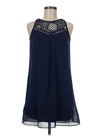 Pre-owned Iz Byer Casual Dress In Blue