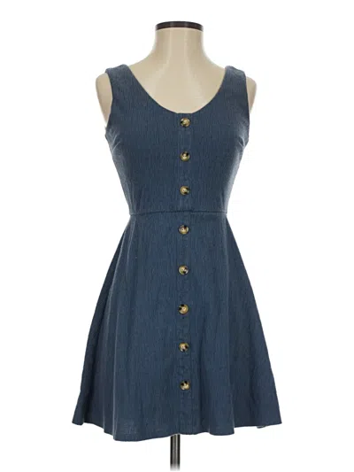 Pre-owned Iz Byer Casual Dress In Blue