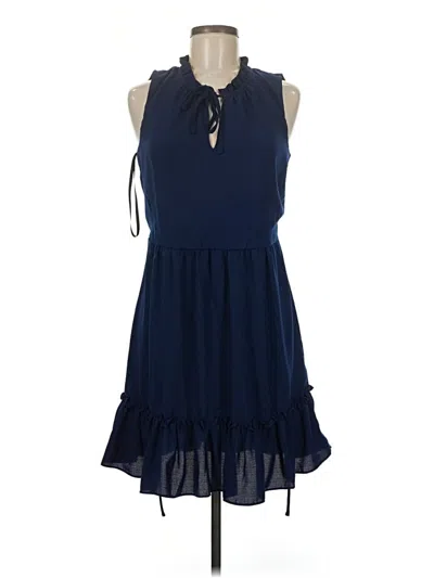 Pre-owned Iz Byer Casual Dress In Blue