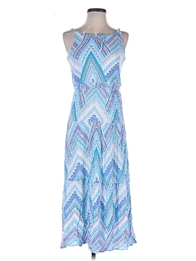 Pre-owned Iz Byer Casual Dress In Blue
