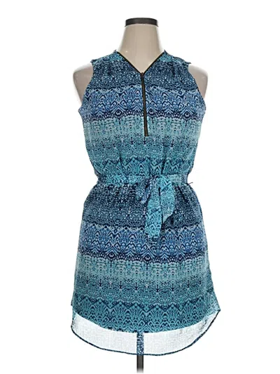 Pre-owned Iz Byer Casual Dress In Blue
