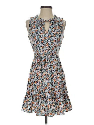 Pre-owned Iz Byer Casual Dress In Blue