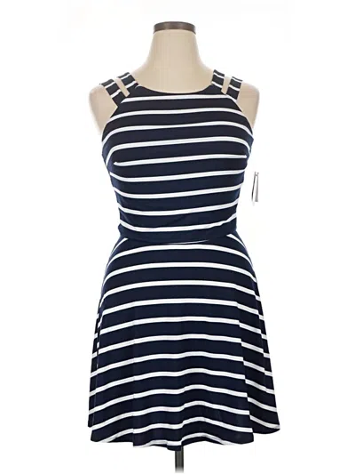 Iz Byer Casual Dress In Blue