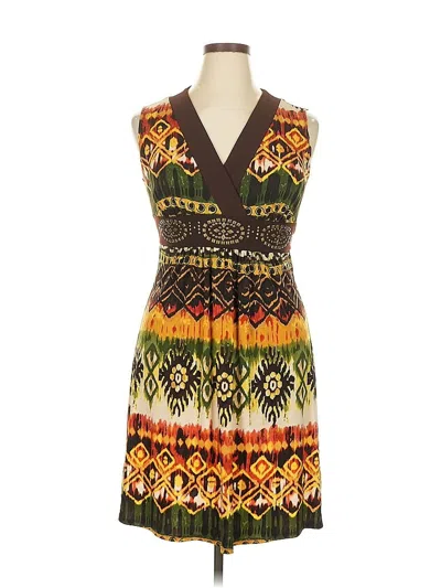 Pre-owned Iz Byer Casual Dress In Brown