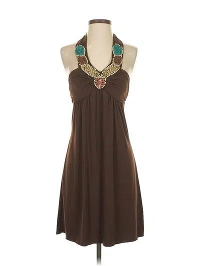 Pre-owned Iz Byer Casual Dress In Brown