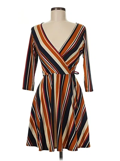 Pre-owned Iz Byer Casual Dress In Brown