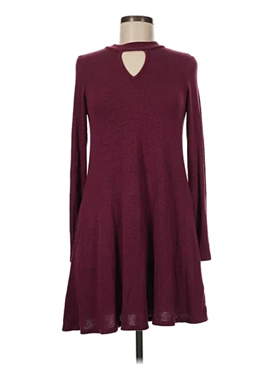 Pre-owned Iz Byer Casual Dress In Burgundy