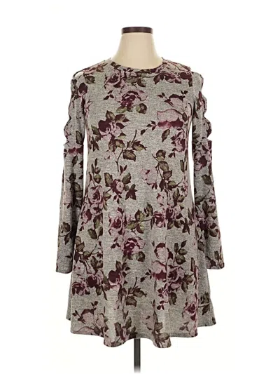 Pre-owned Iz Byer Casual Dress In Gray