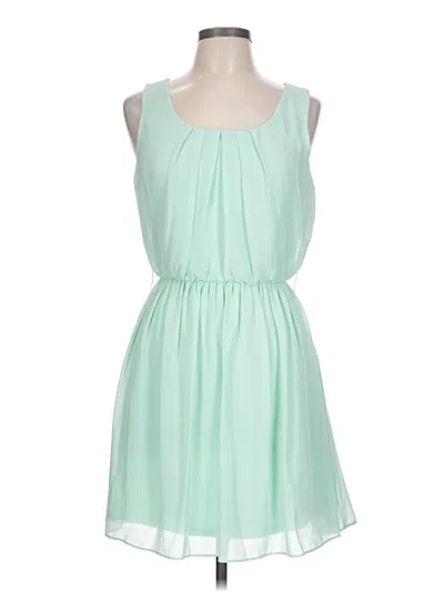 Pre-owned Iz Byer Casual Dress In Green